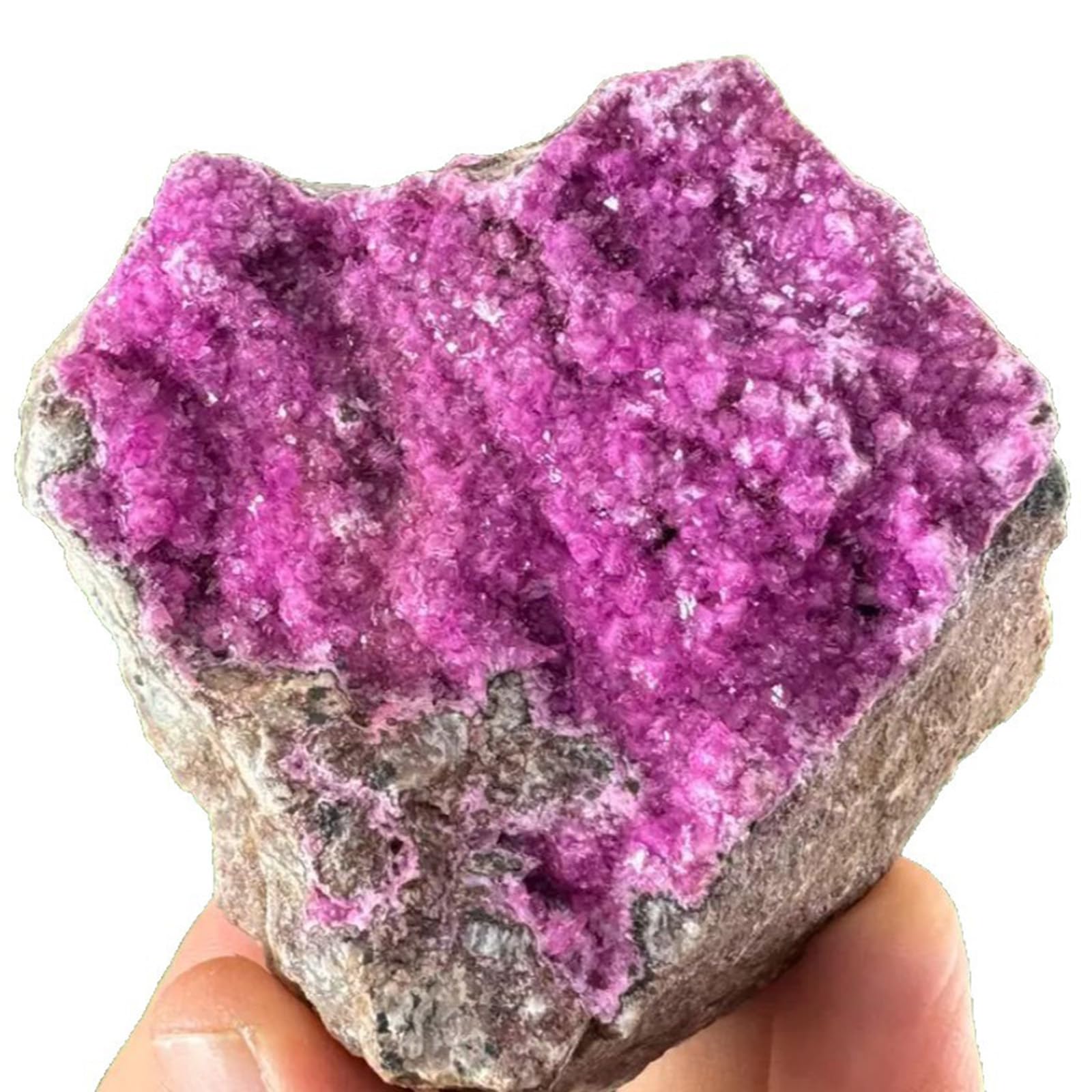 HUJWLBWF Raw Cobalt Calcite Crystal Stone Rough Gemstone Crystal for Decoration,DIY,Balancing Yoga,Desktop Ornament,50~100g