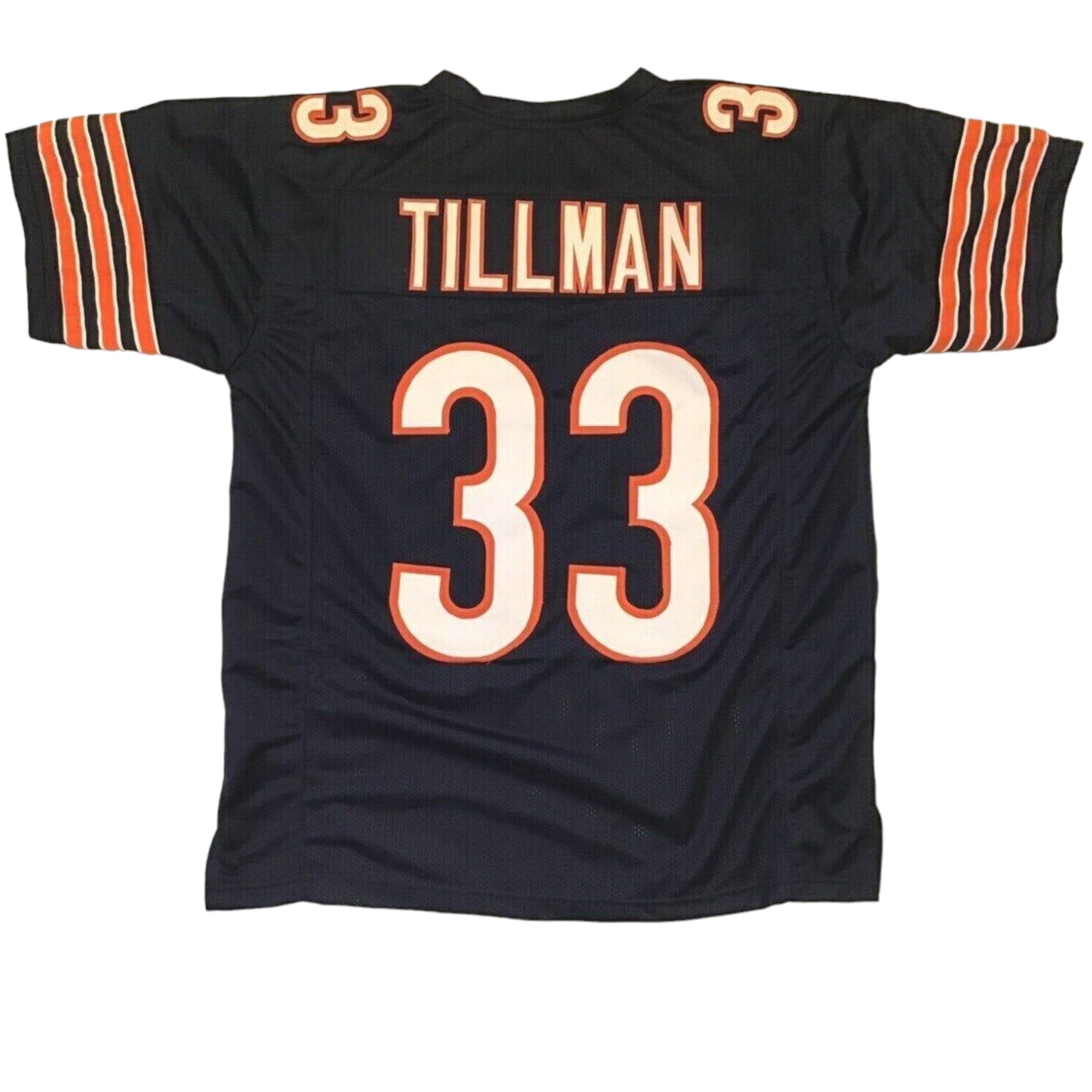 Generic Charles Tillman Blue Jersey Stitched Custom Football New No Brand/Logos (US, Alpha, XX-Large, Regular, Regular, Blue)
