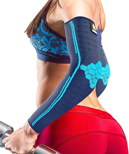 Sparthos Mangas de compresión para brazos, ayuda en la recuperación y apoya el estilo de vida activo, innovadora mezcla elástica transpirable