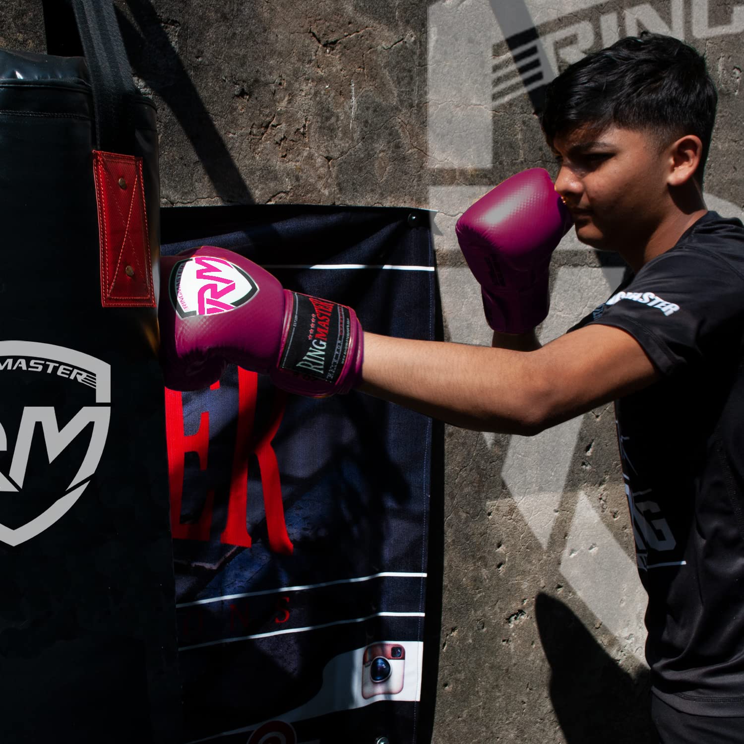 RingMasterUK Kinder Boxhandschuhe CarbonTECH Martial Arts Kickboxen Junior Stanzhandschuhe