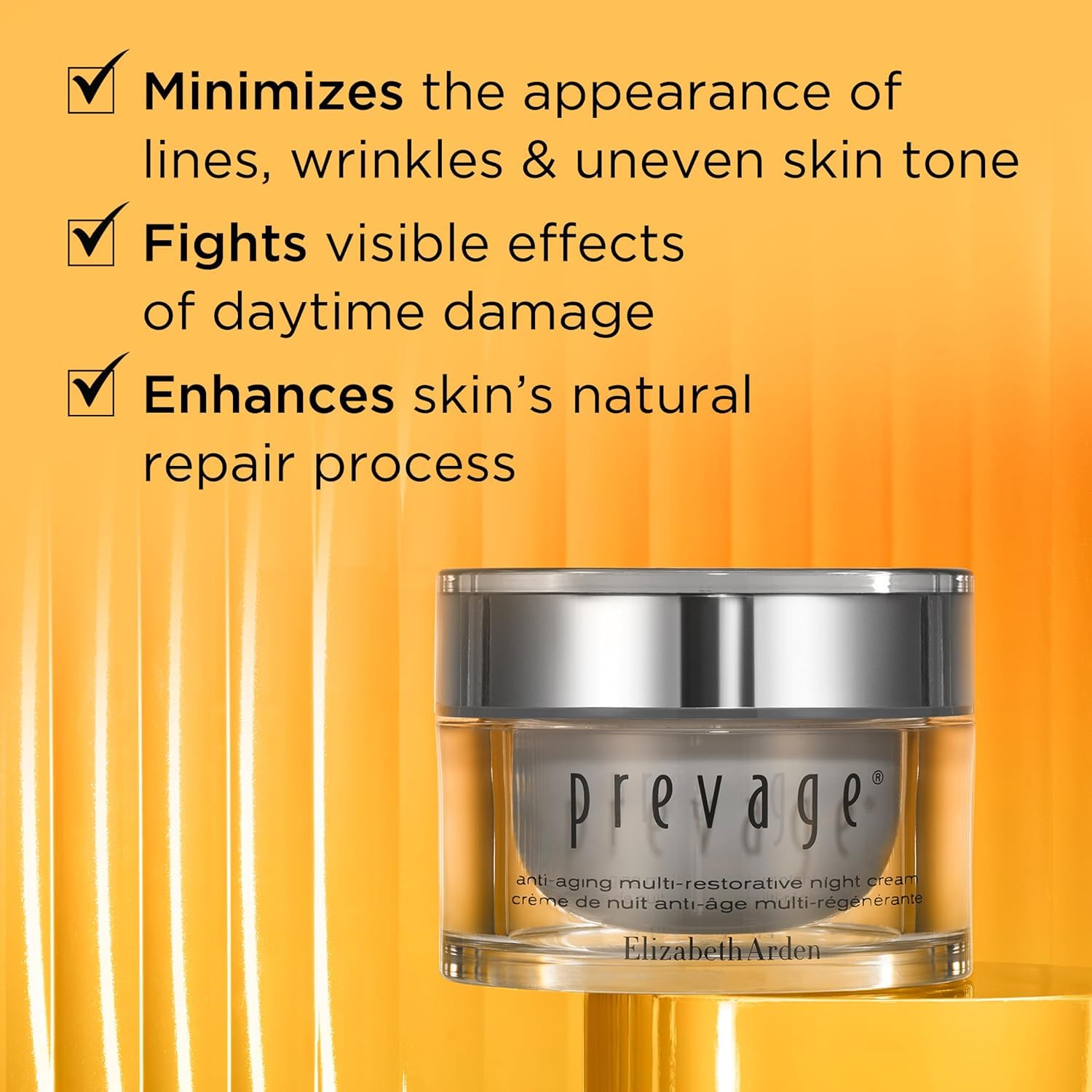 Elizabeth Arden PREVAGE® krem przeciwzmarszczkowy na noc, 50 ml, krem regenerujący i nawilżający, przeciwstarzeniowy, do pielęgnacji twarzy