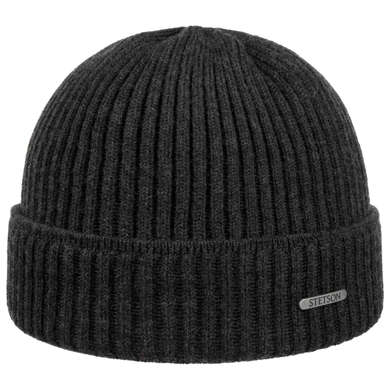 Stetson Parkman Bonnet en Tricot a Revers Fabrique en Italie Unisexe Automne Hiver