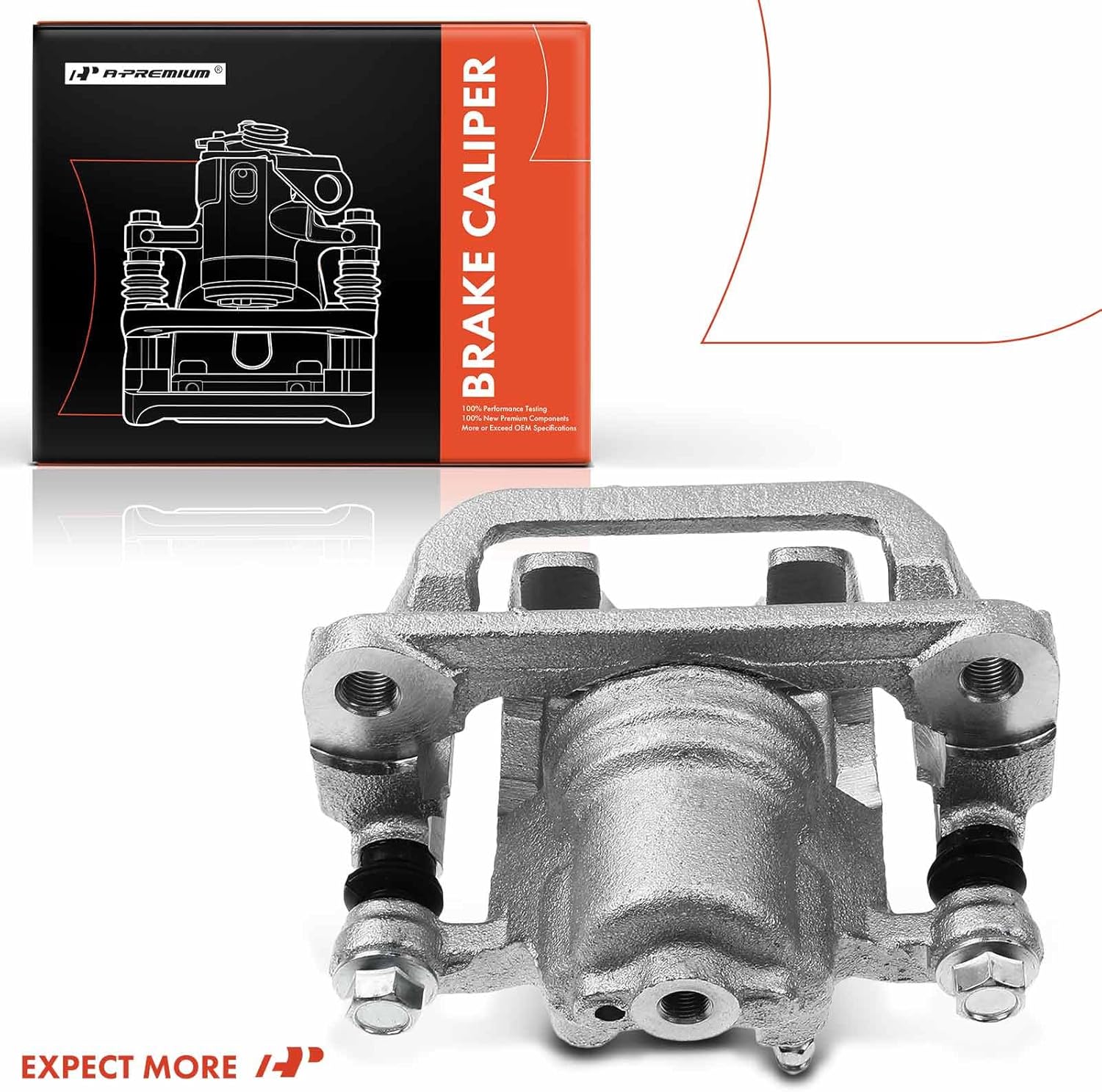 A-Premium Disc Brake Caliper Assembly with Bracket Compatible with Nissan Models - Juke 2011-2017, Sentra 2007-2019, Tiida 2007-2010 - Rear Left Driver Side