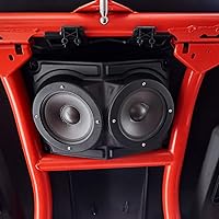 Vista 2 de KEMIMOTO UTV 6.5" Speaker Enclosure, Universal 6.5" Speaker Systems Enclosure Hard Roof Enclosure Accessories Compatible with Polaris RZR, Can Am