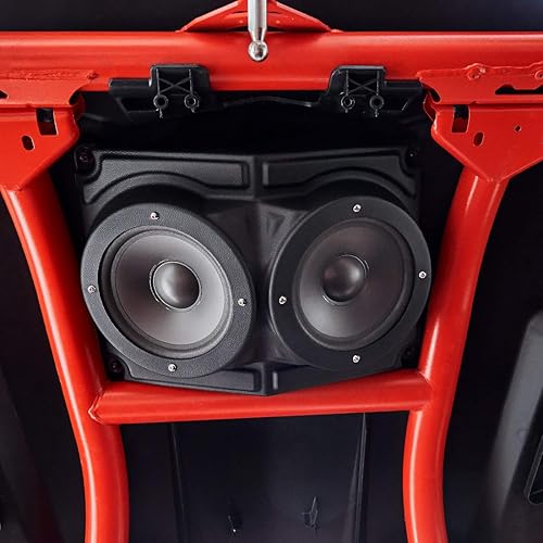 Miniatura 2 de KEMIMOTO Caja de altavoz UTV, sistemas de altavoces universales de 6.5 pulgadas, accesorios de techo duro compatibles con Polaris RZR, Can Am X3,