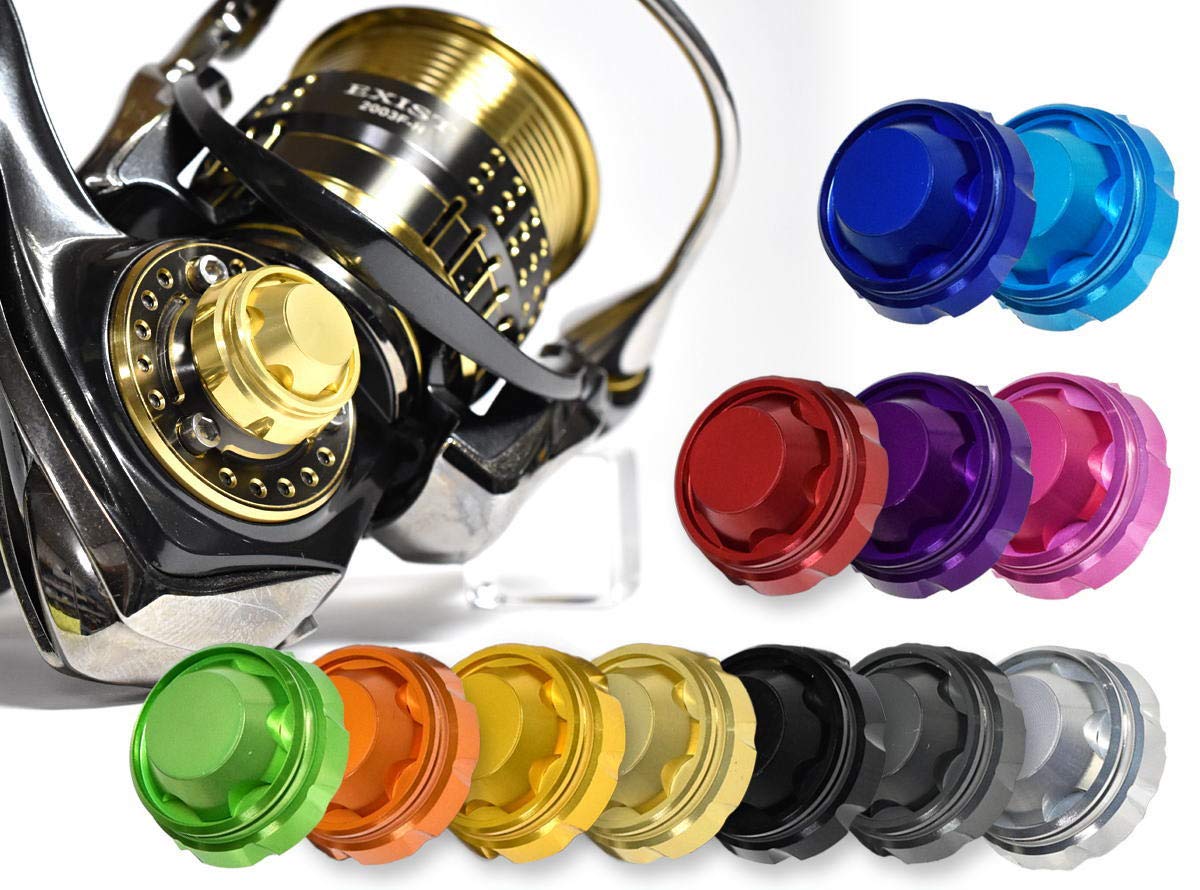 HEDGEHOG STUDIO Handle Screw Cap for DAIWA Spinning Reel HSC-SD-A Black