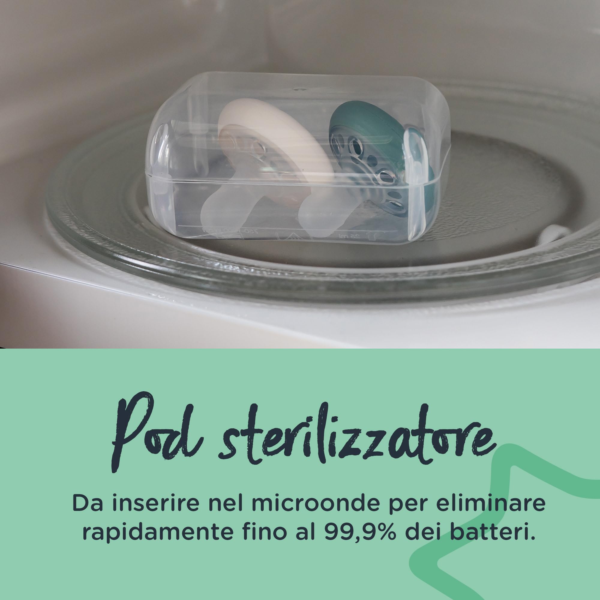 Tommee Tippee succhietto simile al seno, confezione da 0-6 mesi da 2 succhietti con tettarella simile al seno, design simmetrico e senza BPA