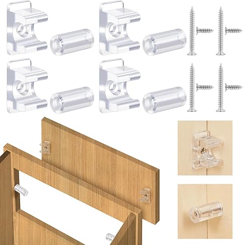 Miniatura 17 de Juexica Clip frontal falso para gabinete, clips frontales de cajón falso para fregadero con tornillos y destornilladores para reemplazos de hardware