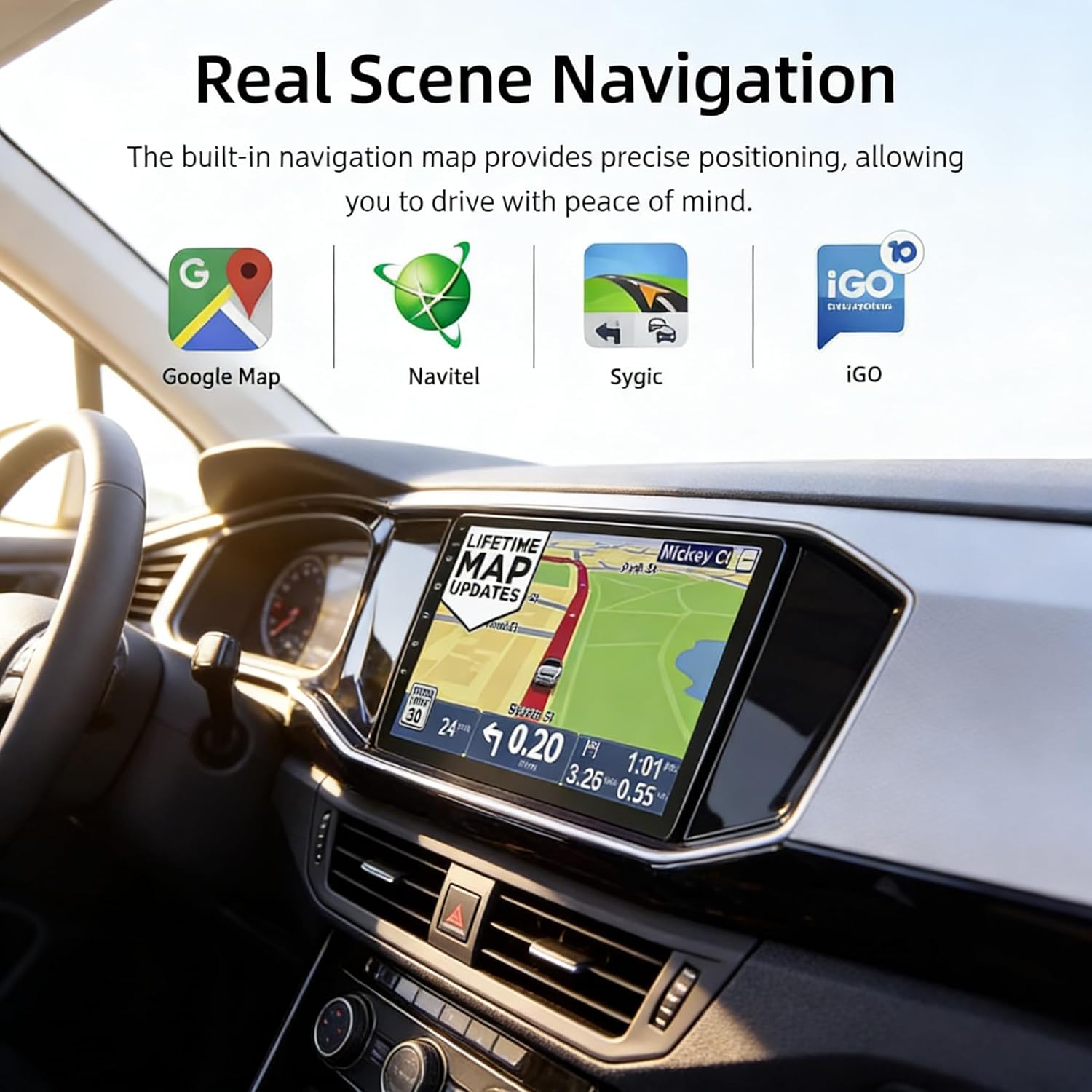 Tisco Drive GPS Navigator with Bright, Crisp High-Resolution Maps and Voice Control