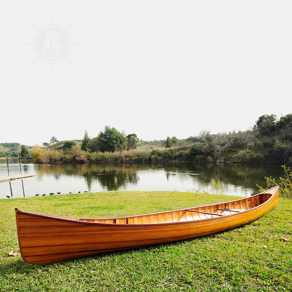 Old Modern Handicrafts Real Canoe with Ribs 16-Feet