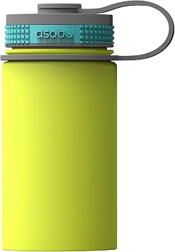 Asobu Mini Hiker Double Walled Vacuum Insulated Stainless Steel Compact Water Travel Bottle 12 Ounce