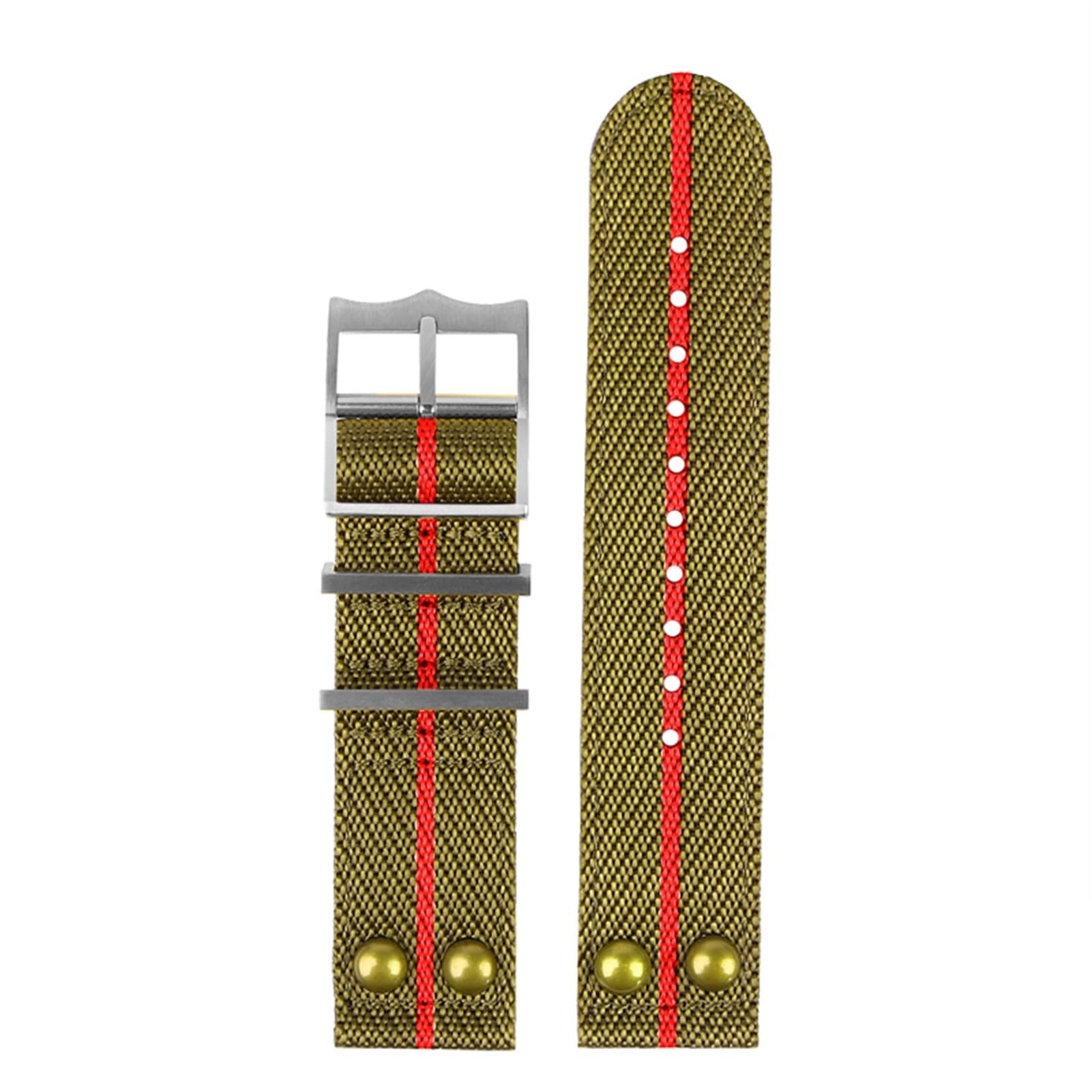 Bracelet en nylon pour IWC en toile 22mm avec rivet pour un look aventurier chic