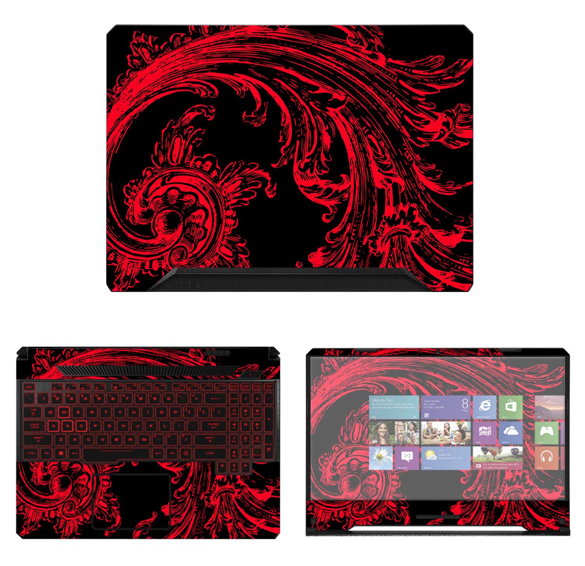 Decalrus - Protective Decal Skin Sticker for Asus TUF Gaming Laptop FX505 (15.6" Screen) case Cover wrap AStuf_FX505-127