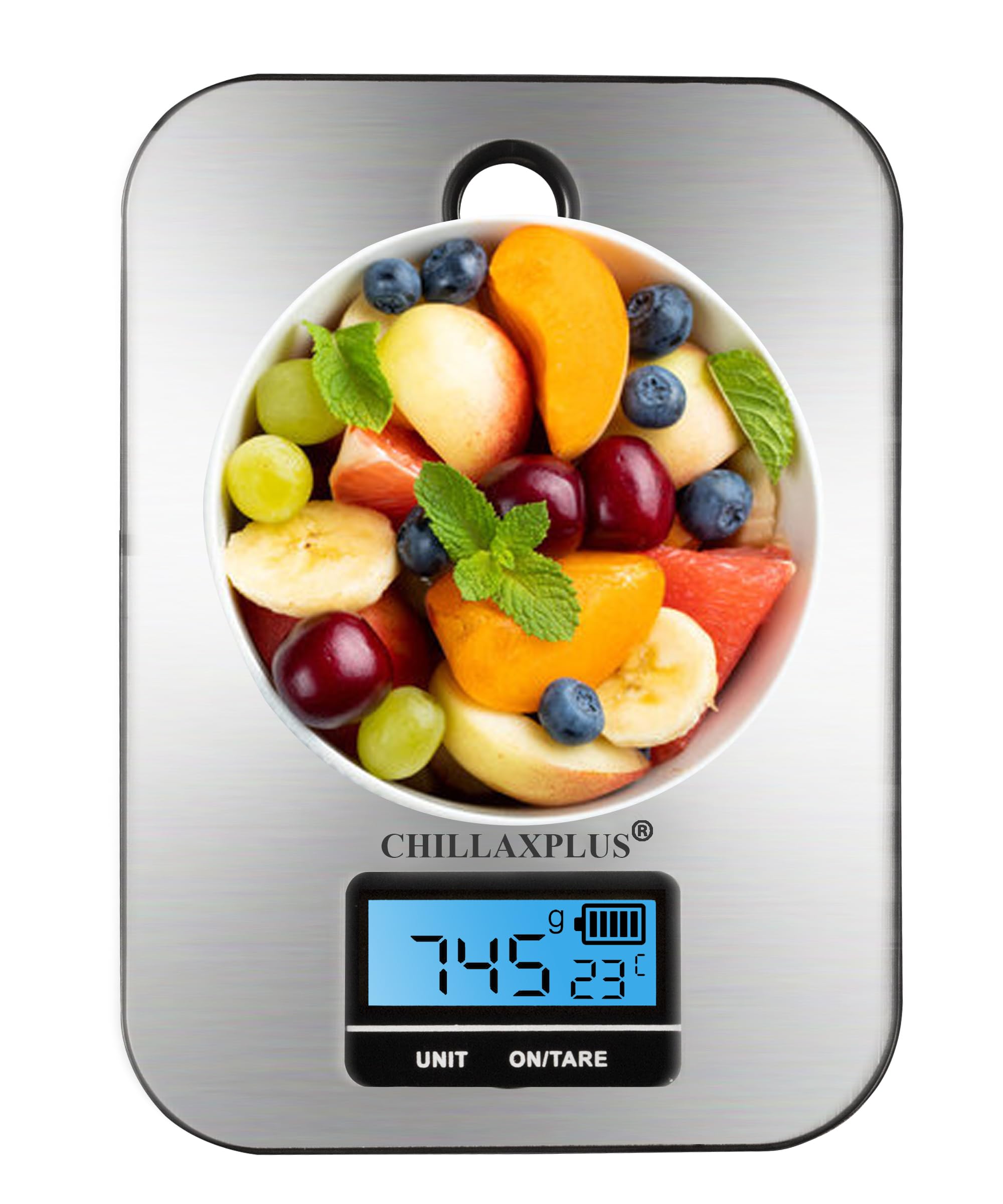 digital stainless steel kitchen scale | electronic weight machine to measure food for diet, home baking and cooking | sturdy built with hanging design and 2 years warranty (5 KGs) (Silver)-image-40