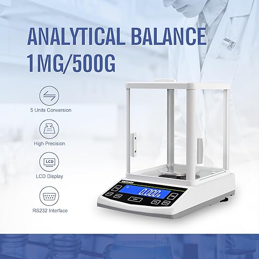 Balanza Analítica 500g x 0.001g Precisión Laboratorio miniatura 2