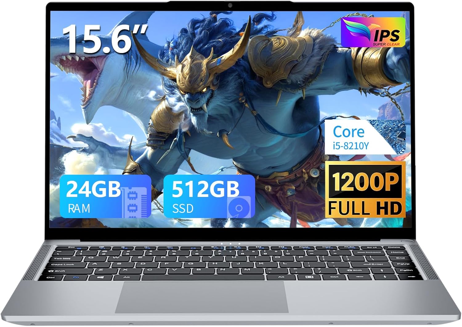 15.6" Laptop Computer 24GB RAM 512GB SSD,Traditional Laptop Computers with i5-8210Y (Up to 3.60 GH) 15.6 Inch FHD Display 1920 * 1080,Lightweight Lap top-for Students/Commuters/Business