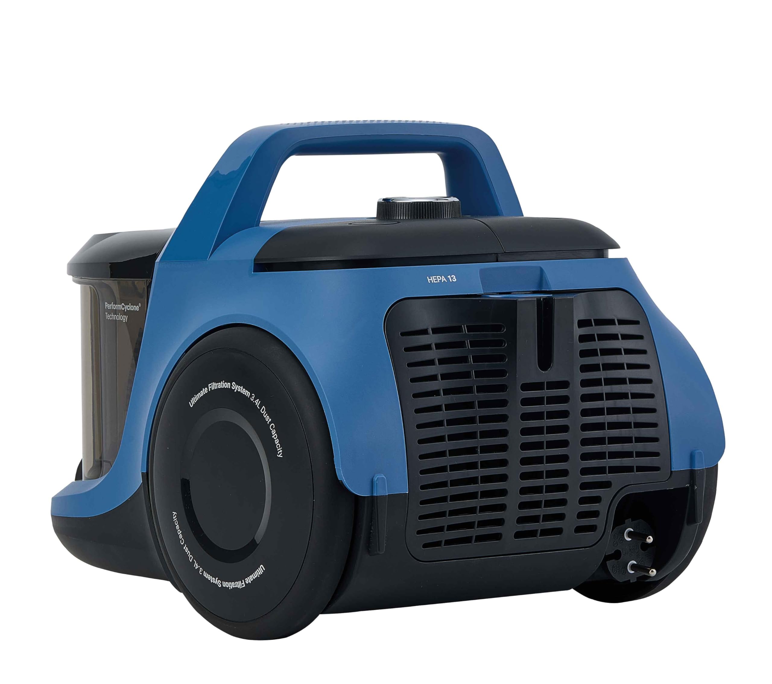 Grundig VCC 6570 Aspirador de Suelo Azul/Negro, 890 W, 3,4 litros