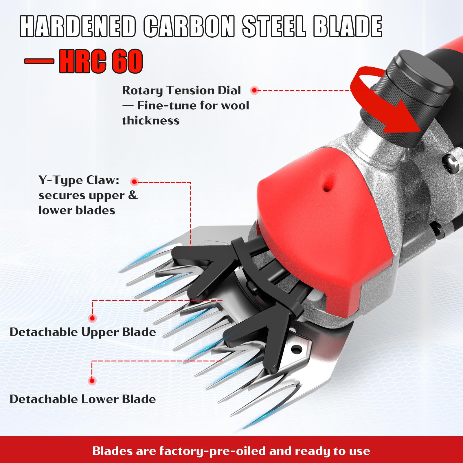 Electric Sheep Trimmer - 6 Speed, 1000W -3 Electric Sheep Trimmer - 6 Speed, 1000W -3