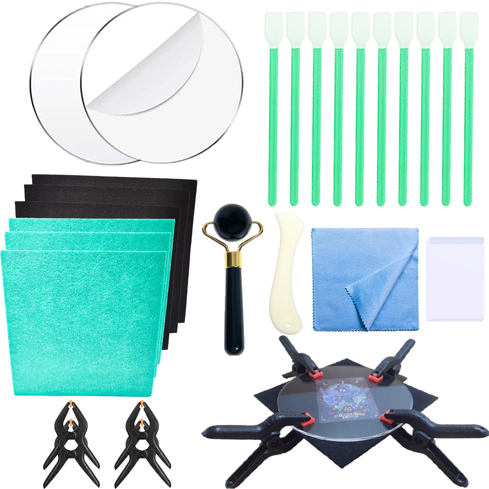 pokemon card cleaning kit FETUSI Care Clean Kit,17-in-1 Card and Polishing Restoration Kit, Trading Card Cleaning with Fixing Jig and EVA Shaping Foam, Suitable for PSA Rated Card Care : Automotive card cleaning kit pokemon Here