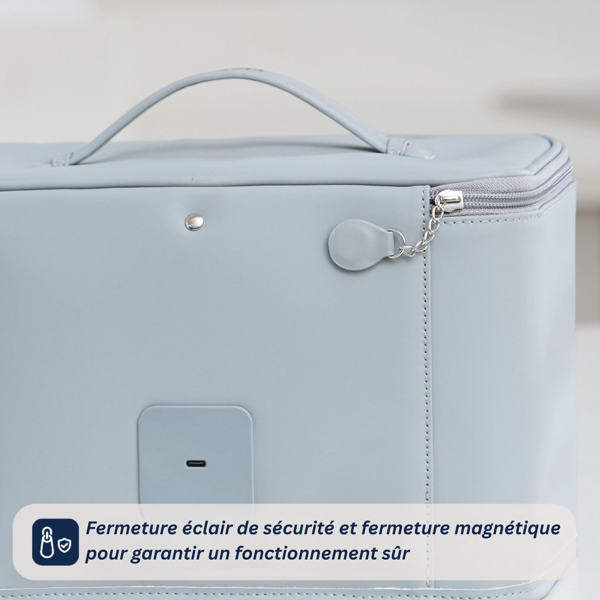 Nuby Stérilisateur de Table UV pour Biberons, Stérilisation en 3 Minutes | Stérilise en 3 minutes, élimine 99,9 % des bactéries, compatible avec biberons & accessoires, idéal maison & en déplacement