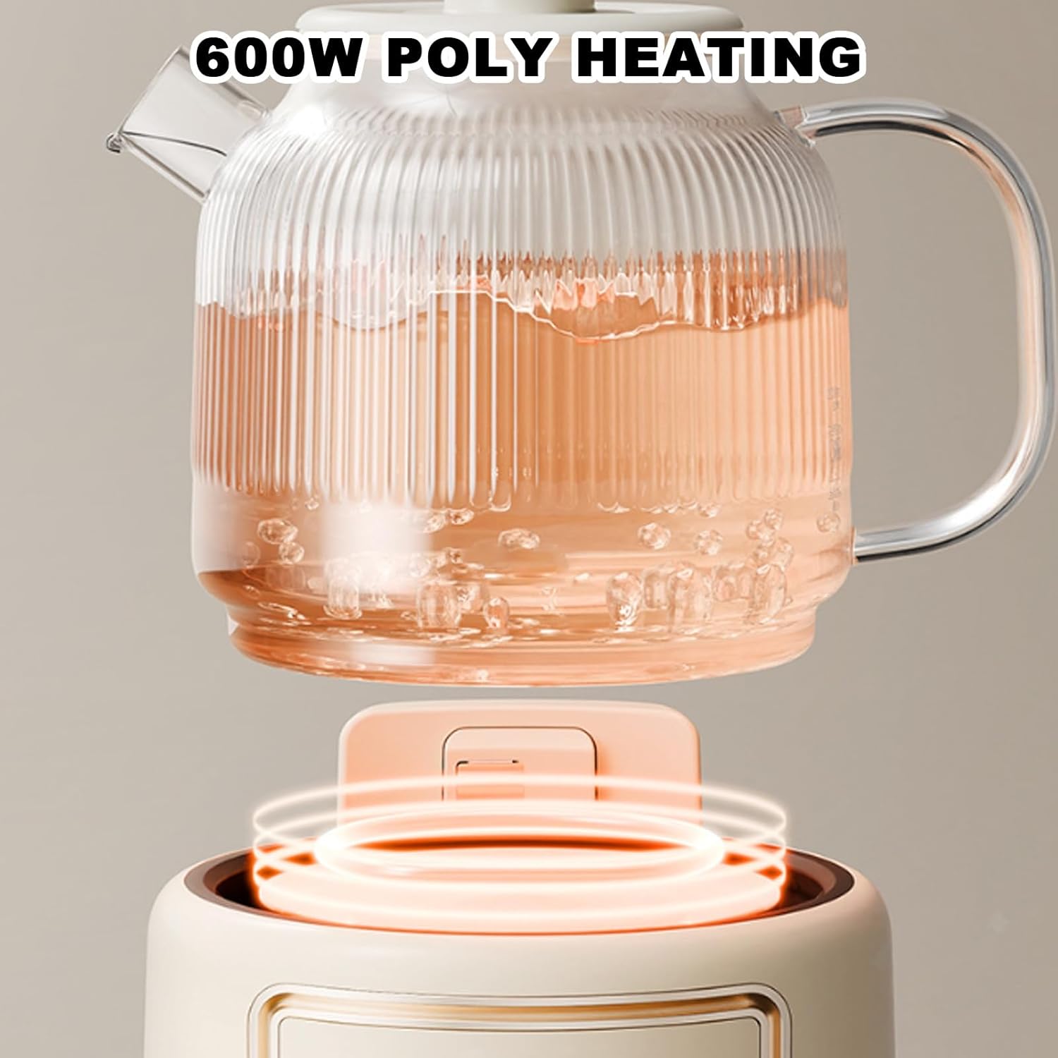 Electric Kettle, 1l Glass Health Pot, Multifunctional Electric Tea Kettle, Microcomputer Panel Boil - Dry Protection Electric Kettle for Office Home