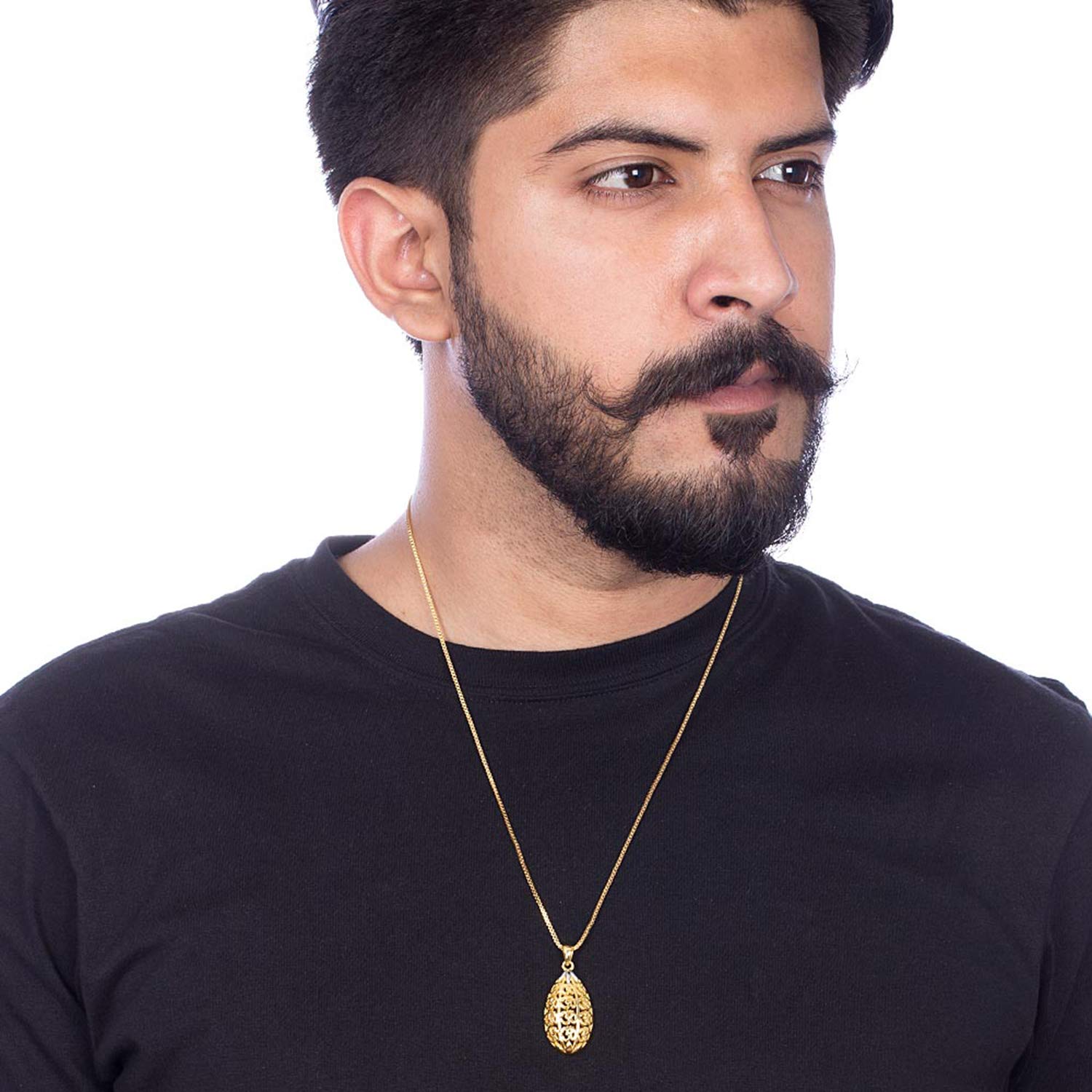 Spiritual OM Tear-Drop Pendant Necklace