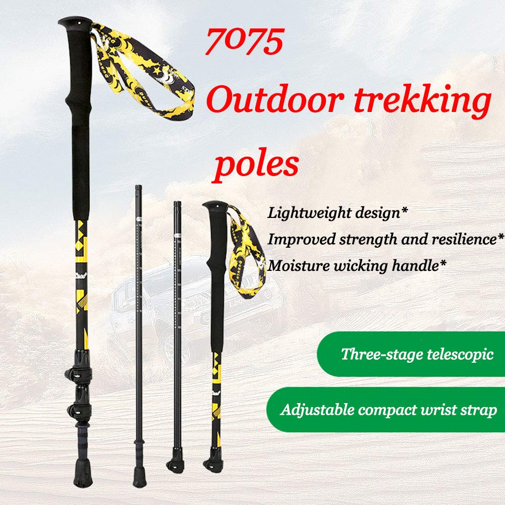 ? Kijki trekkingowe - regulowane kije trekkingowe, kijki trekkingowe ze stopu aluminium 7075 z regulowaną szybką blokadą, teleskopowe, składane, ultralekkie do uprawiania turystyki pieszej,