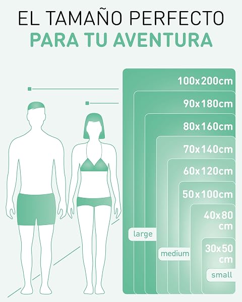 Fit-Flip Toalla Microfibra - para el Gimnasio y la Playa - compacta, Ultraligera, Grande y de Secado rápido - Toallas microfibras de Natacion, Gym, Viaje y Piscina - 4