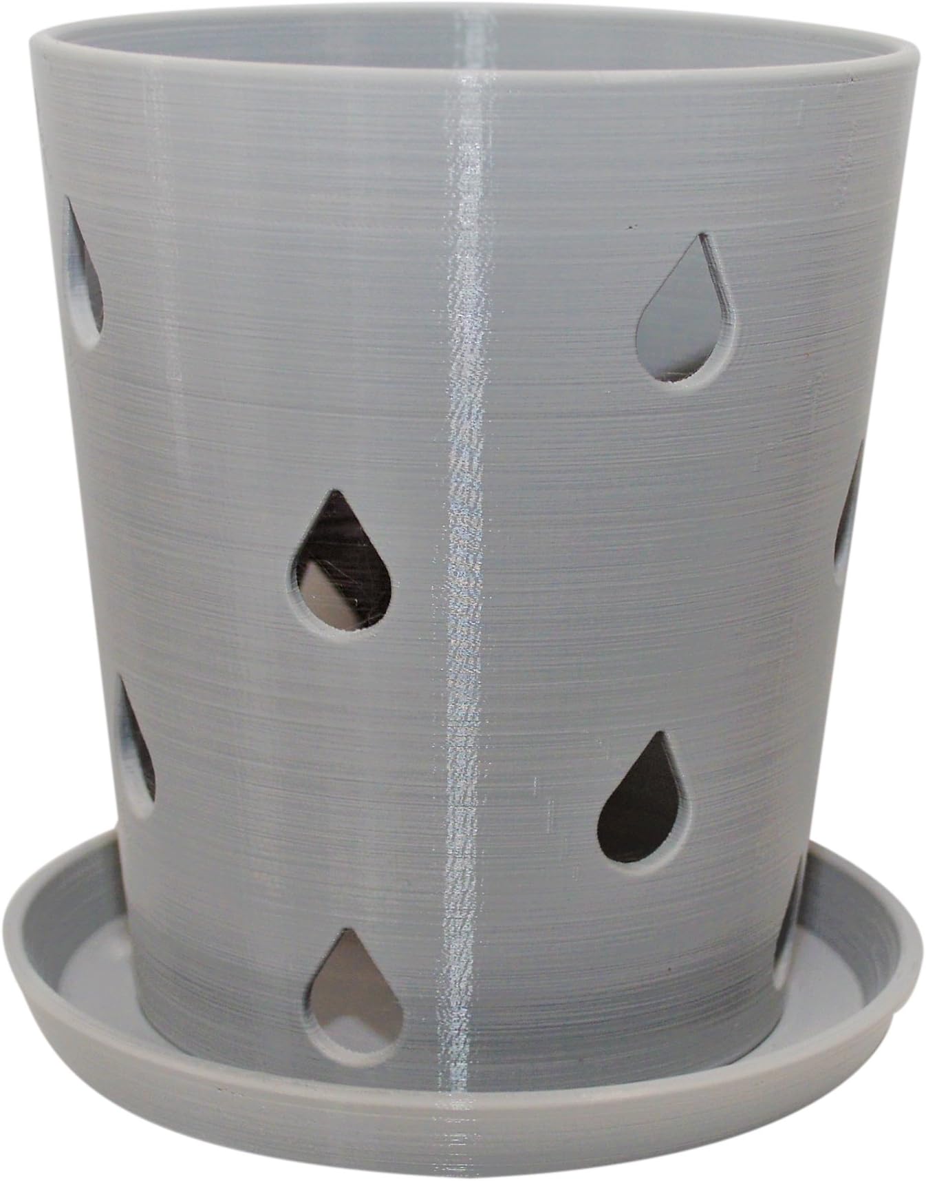 Gray 5.5" Orchid Pot and Tray