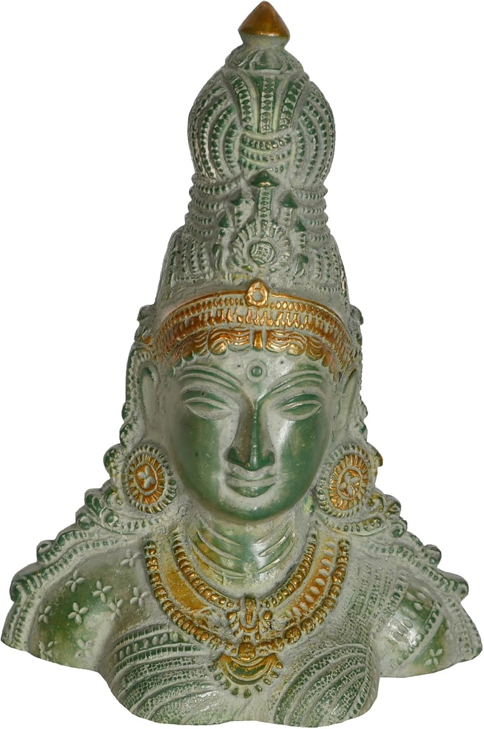 Goddess Parvati Bust - Brass Statue