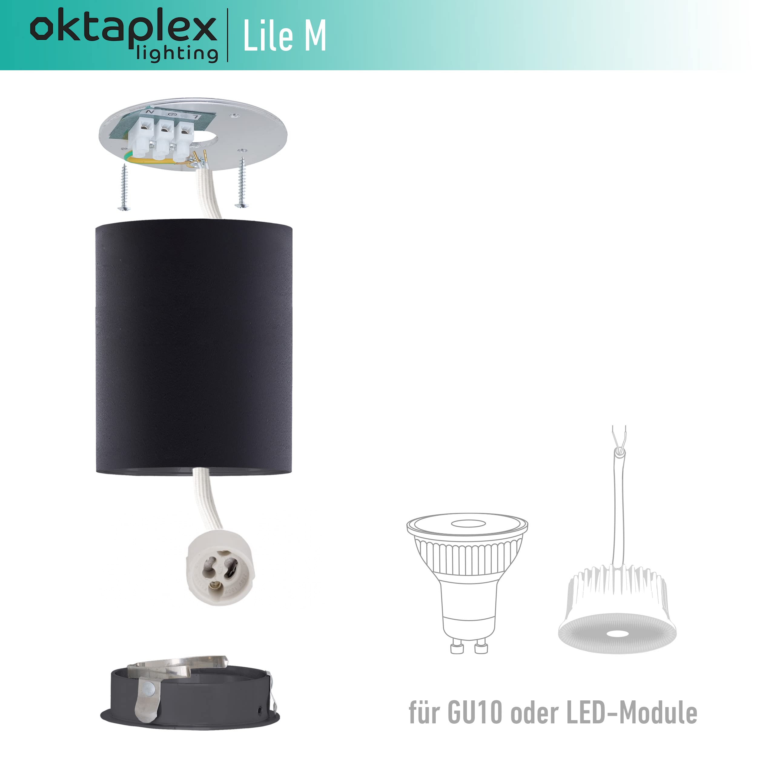 OKTAPLEX 12 Spots De Plafond LED Dimmable Blanc Chaud 2700K Pivotant