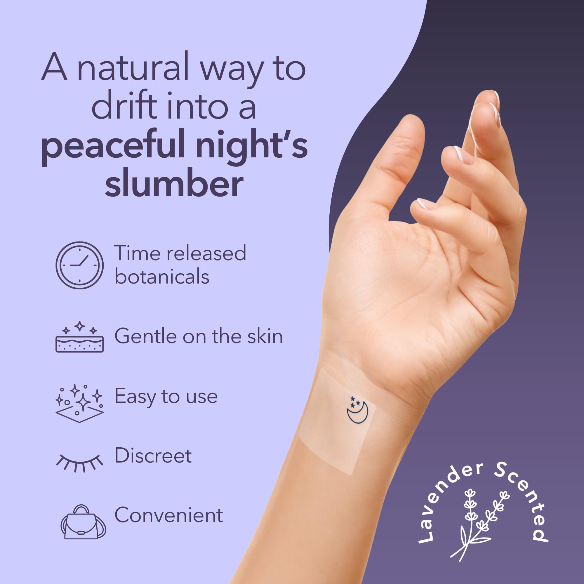 Laki Naturals Sleep Patches, Melatonin-Free Sleep Aid for Adults (14ct) — Amazon image 5