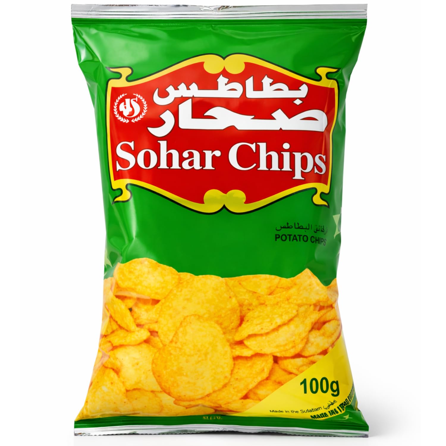 Sohar Oman Potato Chips Classic Salted 100g - By COUGAR | Crispy & Crunchy Potato Chips | Lightly Seasoned Savoury Snack | Quality Potatoes | Perfect for Tea Time, Parties, Travel & Everyday Snacking - (Imported-Oman)-image-48