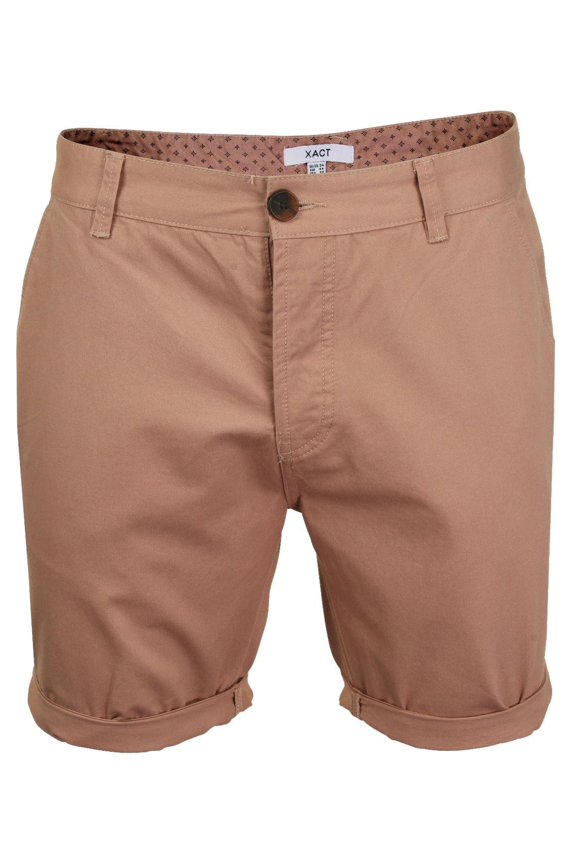 Xact Men's Dusty Pink Twill Chino Shorts (Dusty Pink) 32