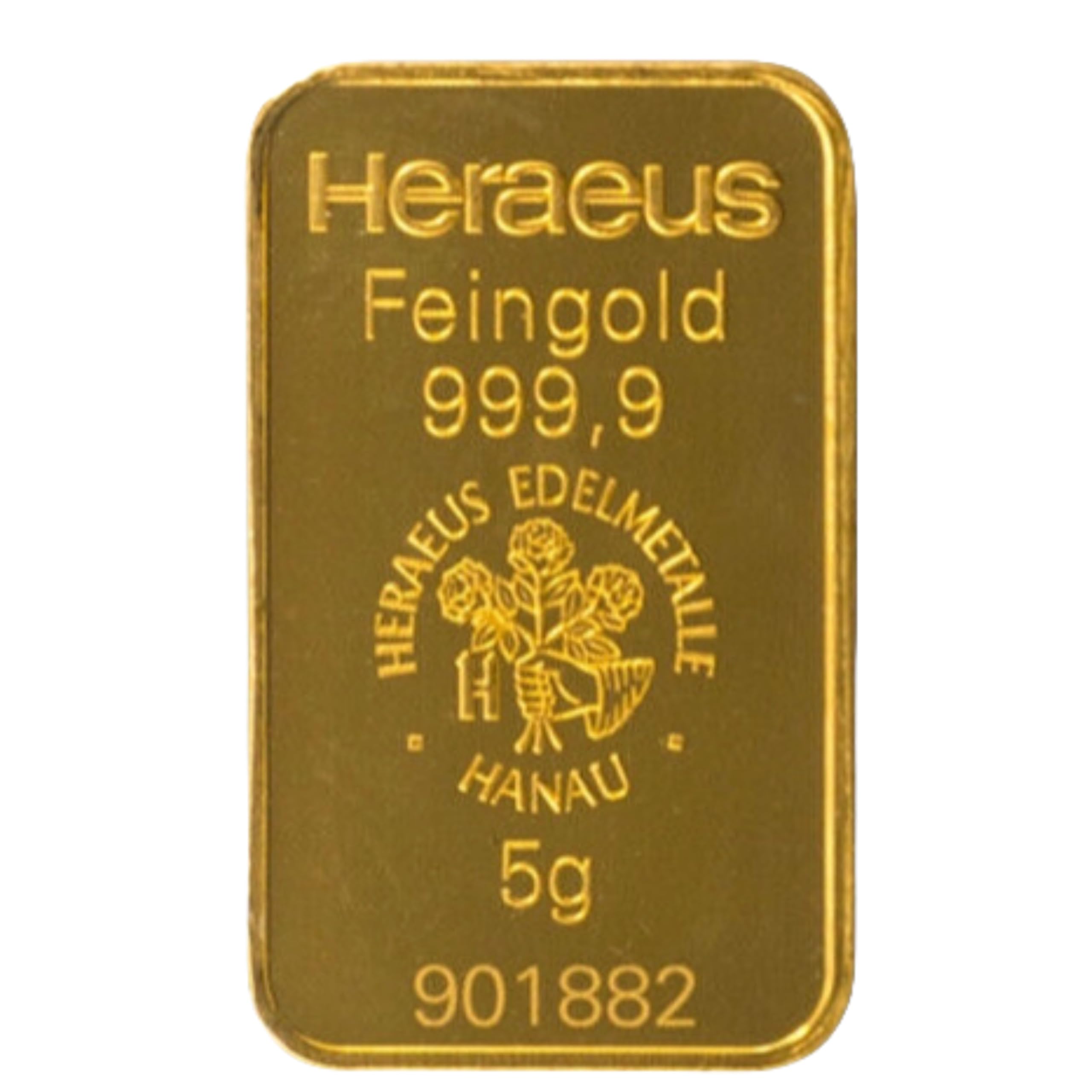 Goldbarren Heraeus 5g 5 Gramm Geschenkset