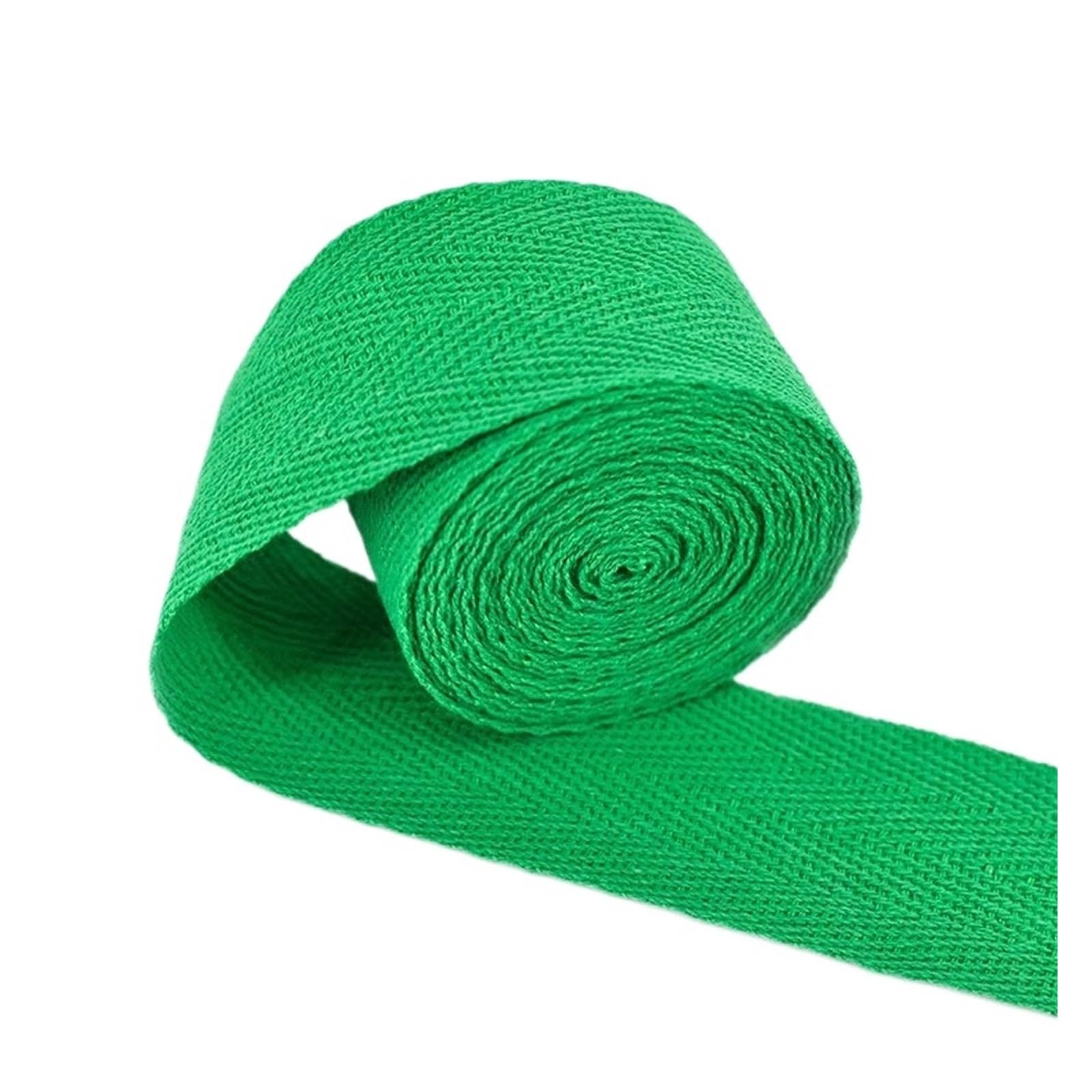Cintas de raso, Cinta de cinta espiga algodón y terciopelo, 50 yardas, multicolor, 30mm, embalaje costura DIY(Green)