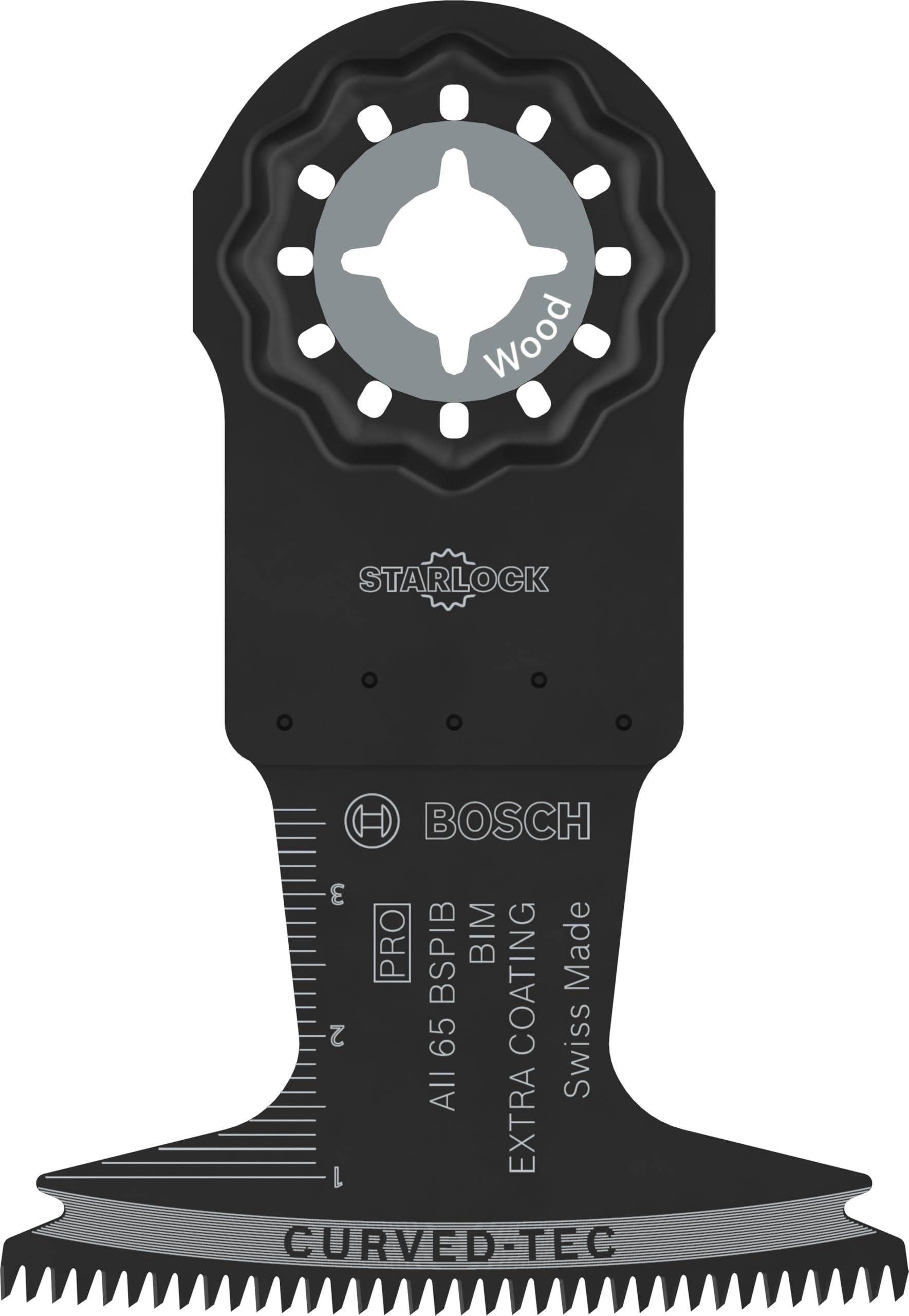 Bosch 10 x PRO AII 65 BSPIB - Lama per sega ad immersione (per legno duro, piastre rivestite in plastica, larghezza 65 mm, accessorio professionale)