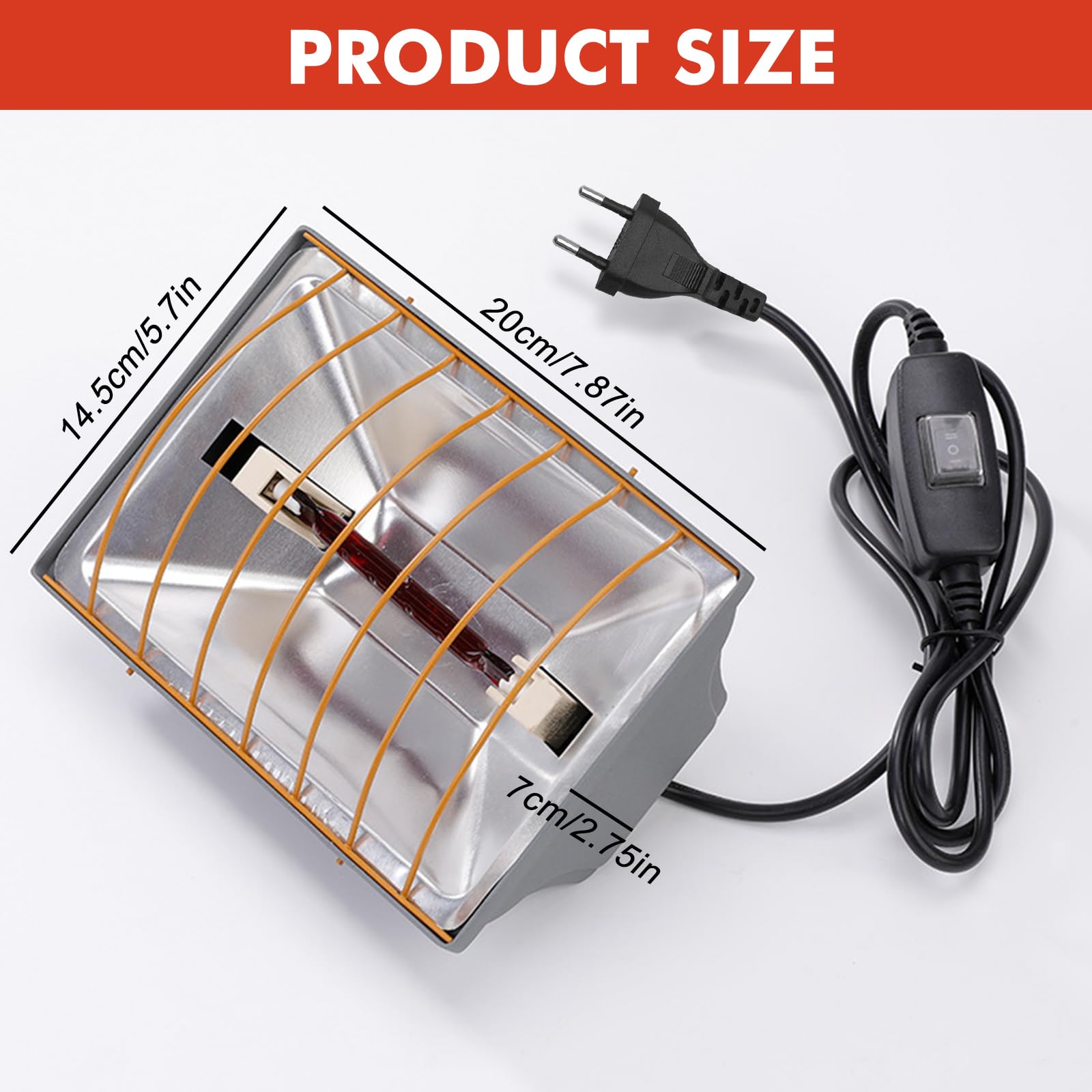 Lampada a luce rossa da 175 W, riscaldamento per pollai, lampada riscaldante per pollai, pollaio, lampada termica per animali, lampada termostatica automatica, lampada a infrarossi, per pulcini
