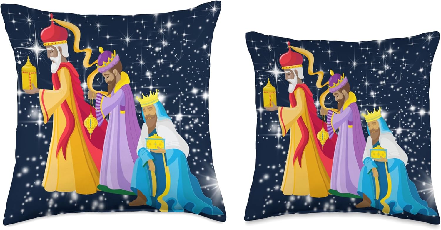 Three Kings Throw Pillow