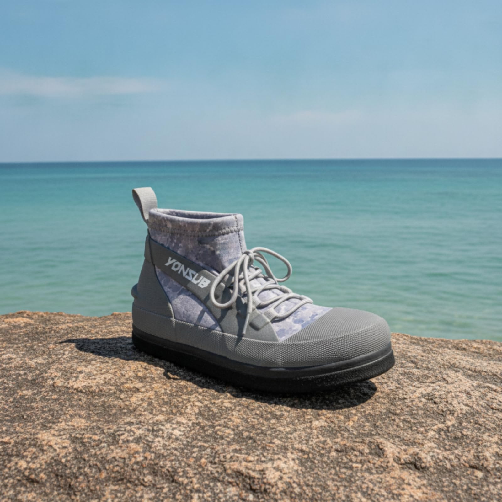 Amagogo Scarpe da Acqua Anfibie Outdoor Calzature Mare Trekking Spiaggia Traspiranti Leggere con Supporto alla Caviglia Basso Suola in Gomma con di Scarico, 迷彩灰YZ032, 39 | Antiscivolo, Scarpe Acquatiche, Traspiranti, per Spiaggia, Uomini, Escursionisti
