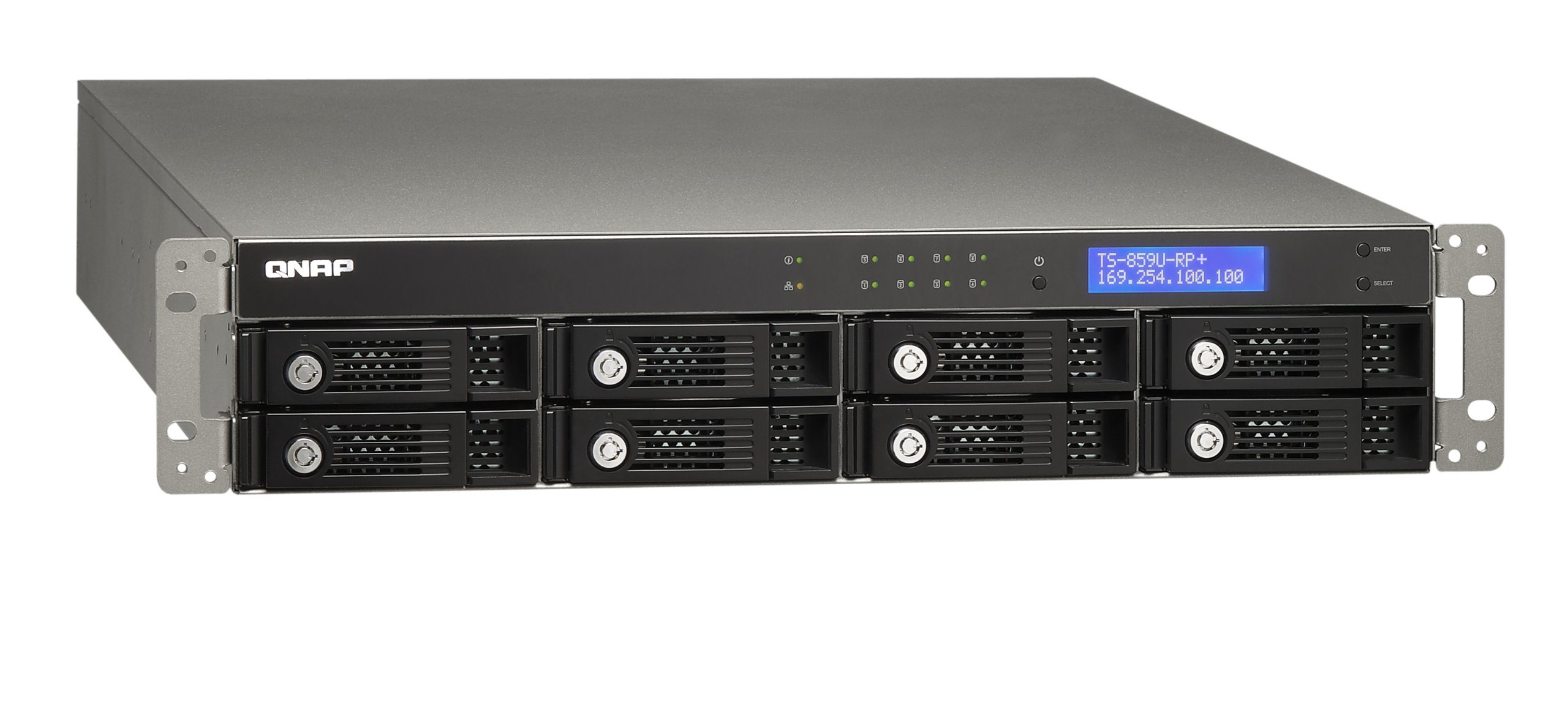QNAP TS-859U-RP+ Boîtier disque dur réseau NAS SATAI/II Noir
