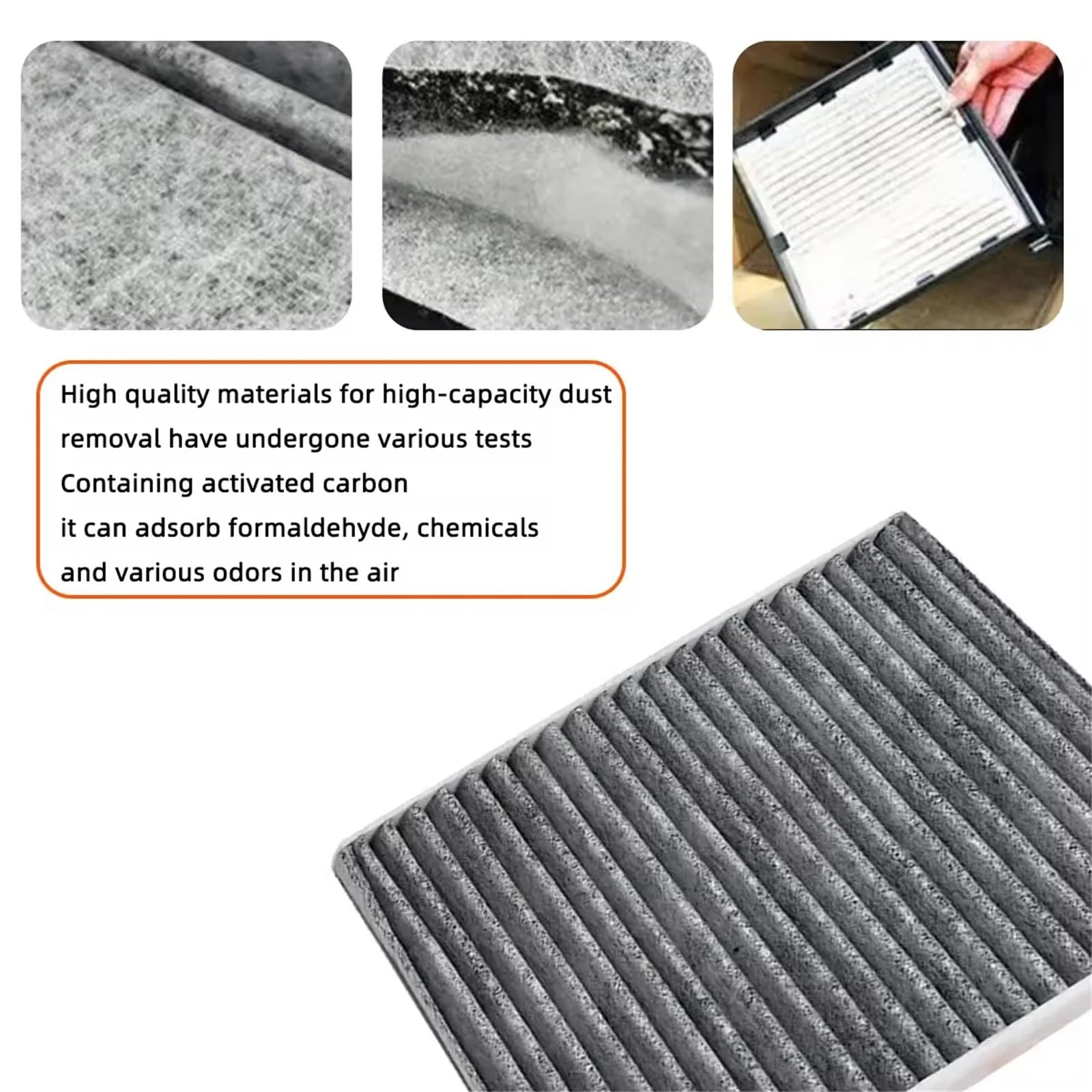 Filtro de habitáculo Elemento de filtro de aire compatible con Toyota, Lexus, Mazda, Subaru LeCorolla, Prius, RAV4 XC10622