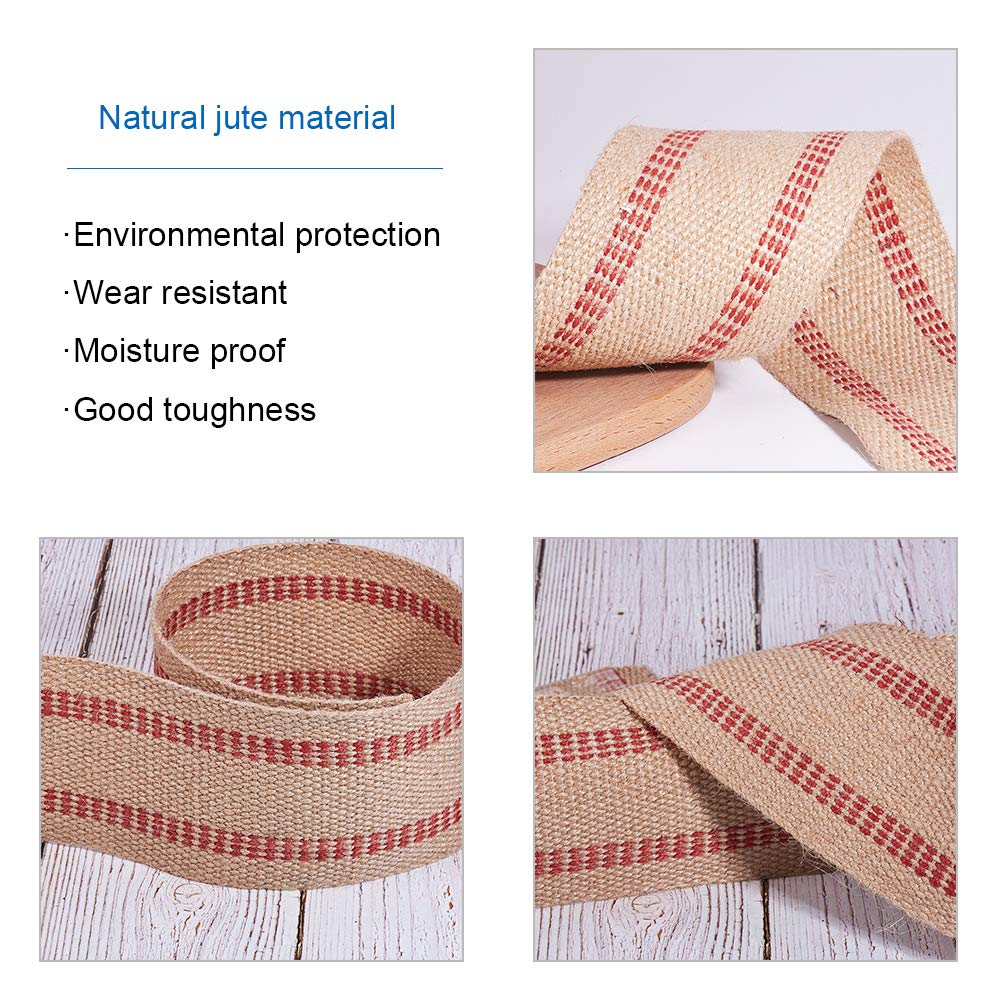 Jutelint natuurlijke tafelloper rustieke jute potlint 10cm 9m-17325