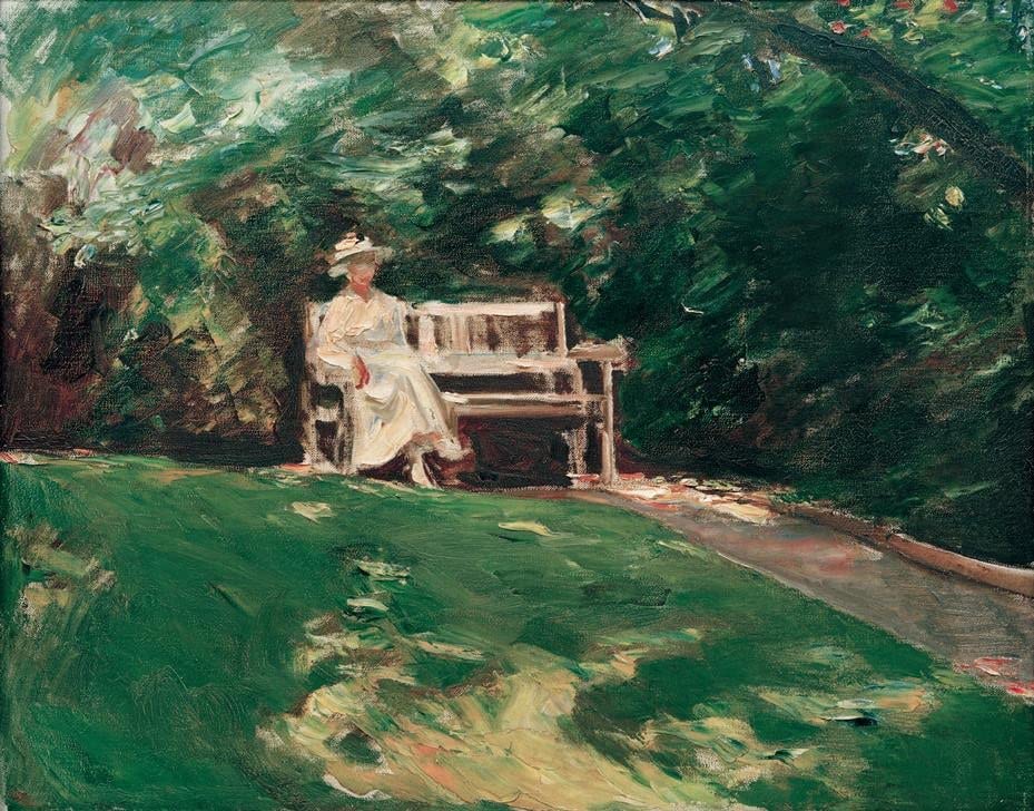 Max Liebermann le banc de jardin toile 60x90cm pour sublimer votre salon