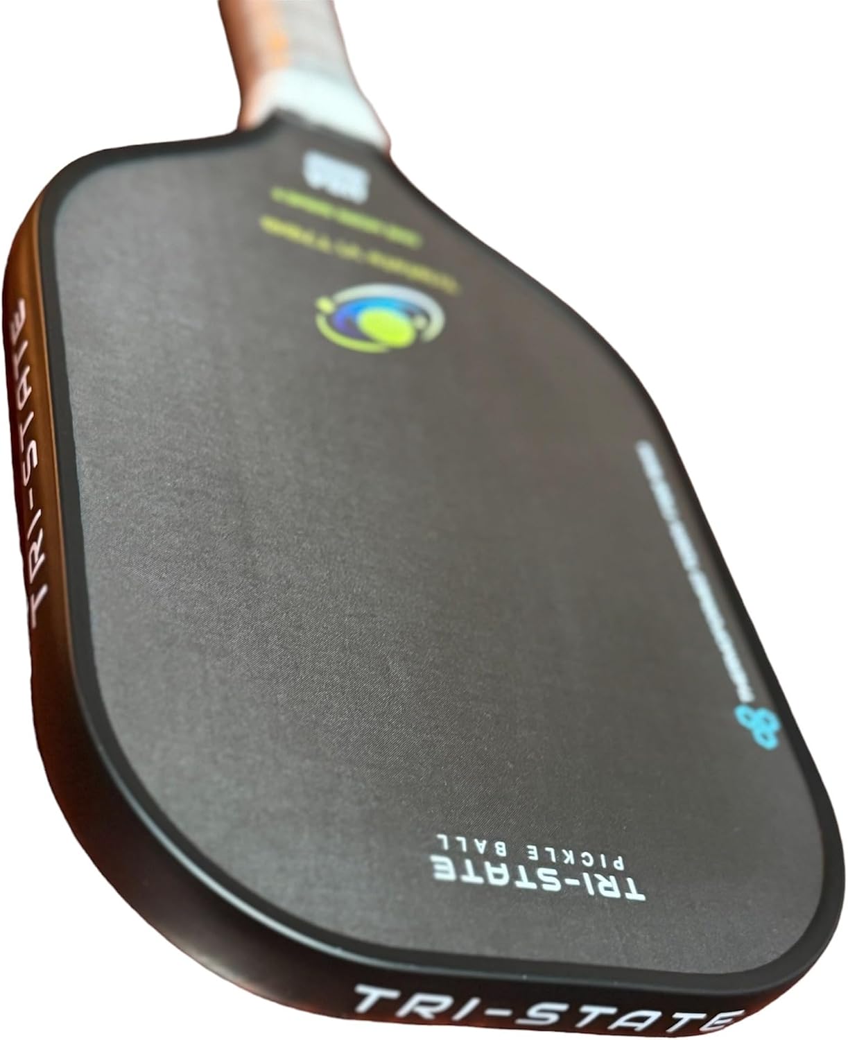 Carbon Fiber 16mm Pickleball Paddle w/Paddle Cover Tristate V1 T700 by Tri-State Pickleball Thermoformed Toray T700 Carbon Fiber Construction