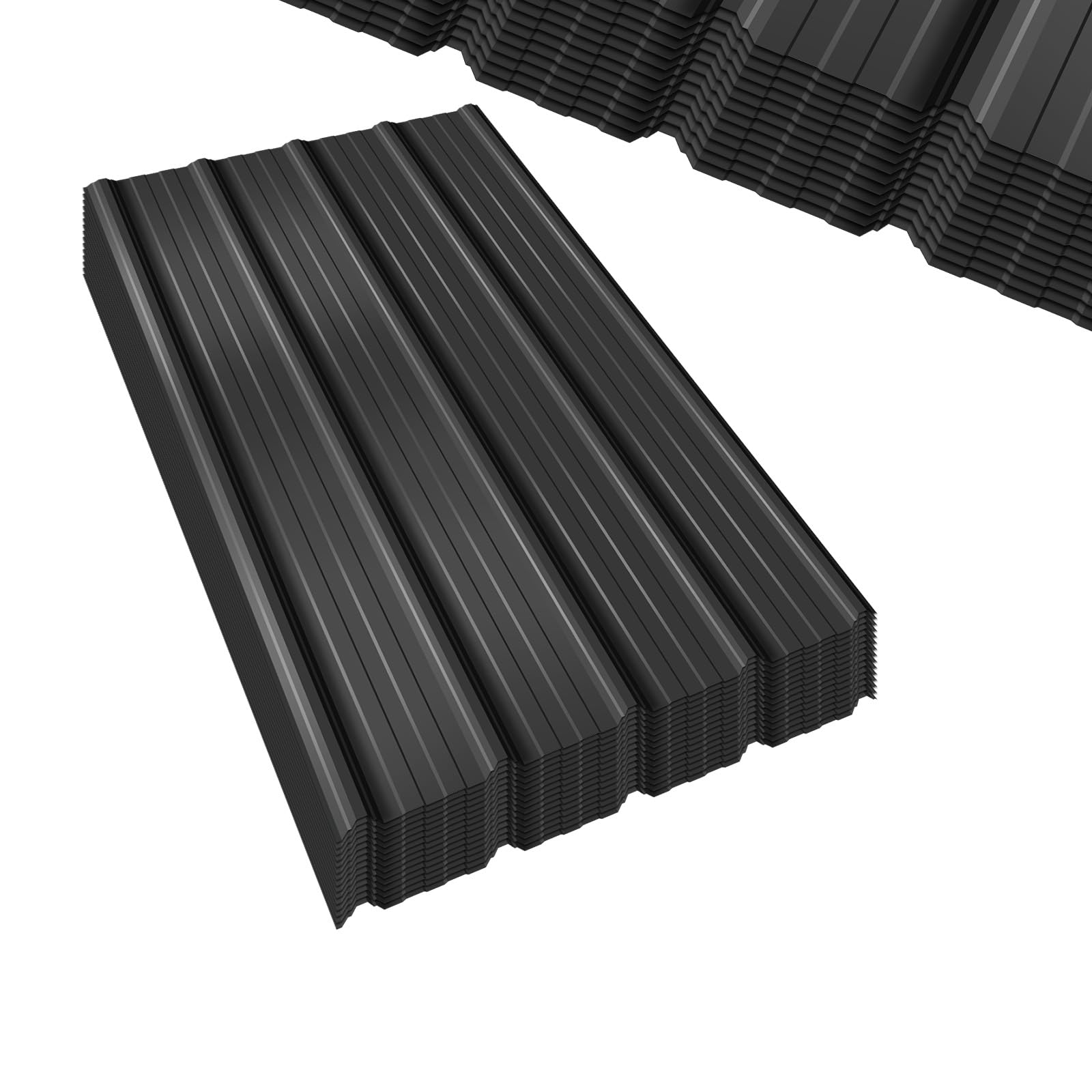 Extra-Wide Metal Roof Panels Gray
