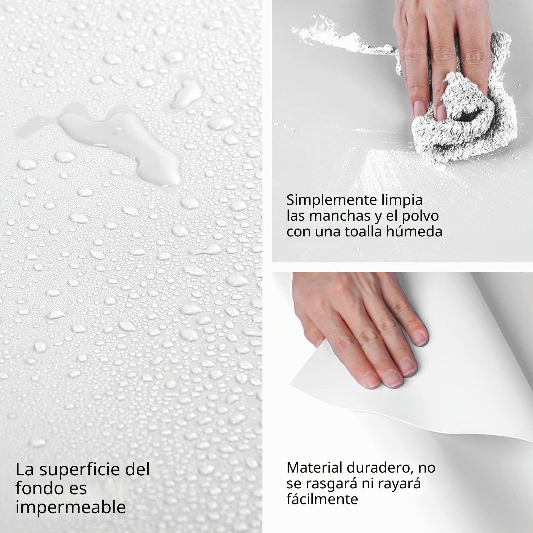 Selens - Fondo de fotografía (PVC, 120 x 300 cm, Blanco, Impermeable
