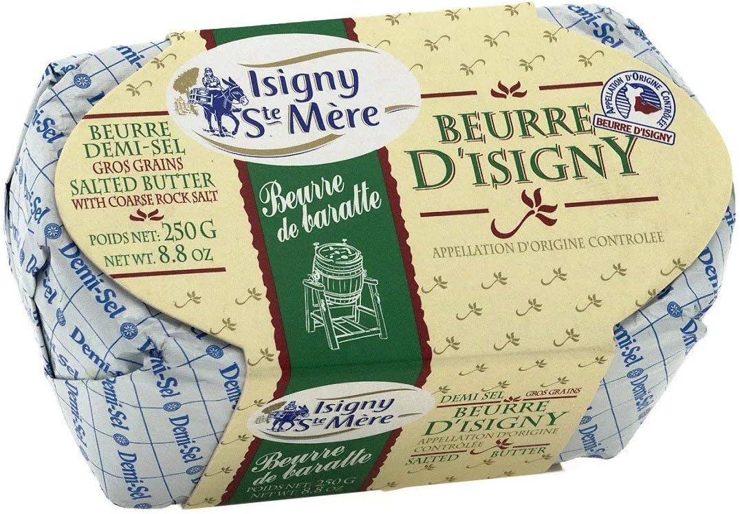 French Isigny Salted Butter - 4 PCS x 8.8 OZ - OVERNIGHT GUARANTEED