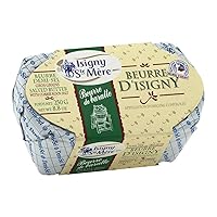 Vista 1 de French Isigny Mantequilla salada – 4 piezas x 8.8 oz – Durante la noche garantizada