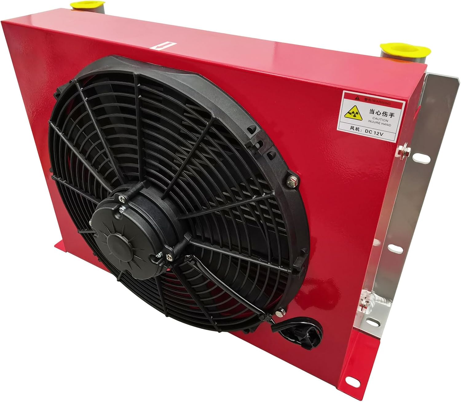 Hydraulic air cooler AH1417T Fan Air Cooling Oil Cooling Machine 150L/min DC12V Aluminium Hydraulic Air Cooled Radiator used for Hydraulic Oil Compresses Air